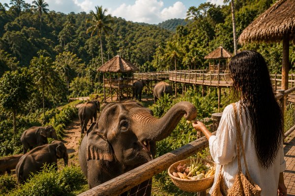 Samui Elephant Kingdom Sanctuary - Этичный слоновий заповедник