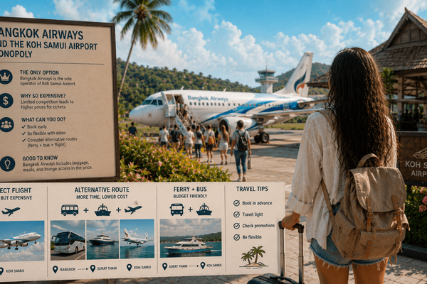 Bangkok Airways и монополия аэропорта Самуи: почему так дорого и что делать