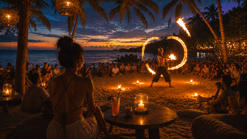 Где смотреть fire show на Самуи