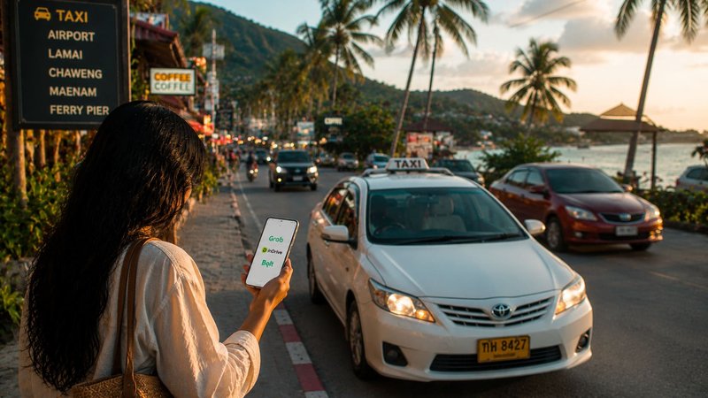 Как вызвать такси на Самуи: Grab, InDrive и другие способы