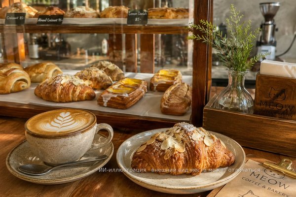 MEOW Coffee & Bakery — кофейня с домашней выпечкой